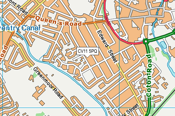 CV11 5PQ map - OS VectorMap District (Ordnance Survey) CV11 5PQ map - OS VectorMap District (Ordnance Survey)