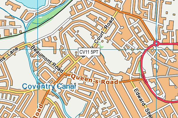 CV11 5PT map - OS VectorMap District (Ordnance Survey) CV11 5PT map - OS VectorMap District (Ordnance Survey)