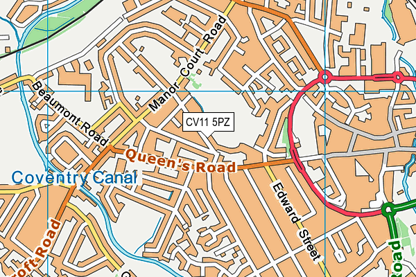 CV11 5PZ map - OS VectorMap District (Ordnance Survey) CV11 5PZ map - OS VectorMap District (Ordnance Survey)