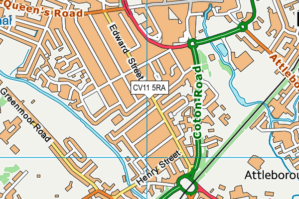 CV11 5RA map - OS VectorMap District (Ordnance Survey) CV11 5RA map - OS VectorMap District (Ordnance Survey)