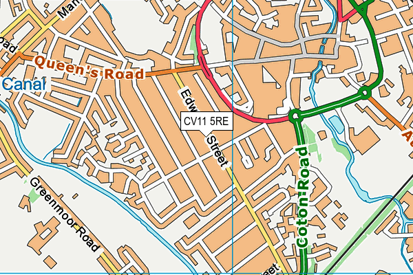 CV11 5RE map - OS VectorMap District (Ordnance Survey) CV11 5RE map - OS VectorMap District (Ordnance Survey)