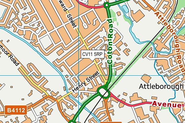 CV11 5RP map - OS VectorMap District (Ordnance Survey) CV11 5RP map - OS VectorMap District (Ordnance Survey)
