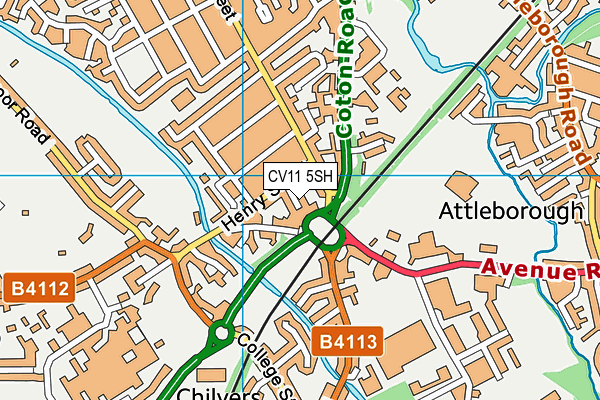 CV11 5SH map - OS VectorMap District (Ordnance Survey) CV11 5SH map - OS VectorMap District (Ordnance Survey)