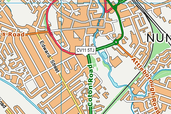 CV11 5TJ map - OS VectorMap District (Ordnance Survey) CV11 5TJ map - OS VectorMap District (Ordnance Survey)