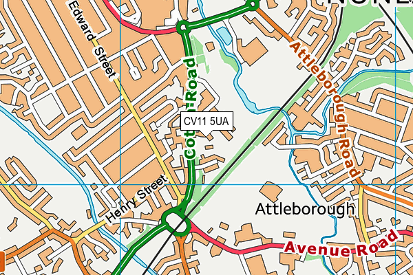 CV11 5UA map - OS VectorMap District (Ordnance Survey) CV11 5UA map - OS VectorMap District (Ordnance Survey)
