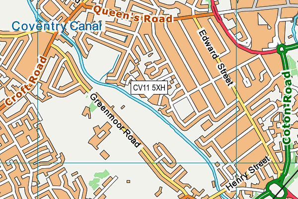 CV11 5XH map - OS VectorMap District (Ordnance Survey) CV11 5XH map - OS VectorMap District (Ordnance Survey)