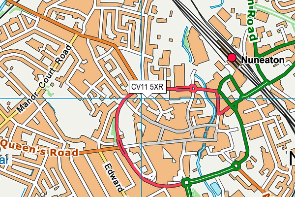 CV11 5XR map - OS VectorMap District (Ordnance Survey) CV11 5XR map - OS VectorMap District (Ordnance Survey)