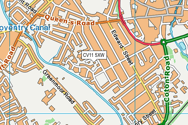CV11 5XW map - OS VectorMap District (Ordnance Survey) CV11 5XW map - OS VectorMap District (Ordnance Survey)