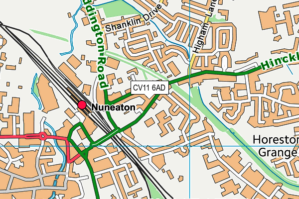 CV11 6AD map - OS VectorMap District (Ordnance Survey) CV11 6AD map - OS VectorMap District (Ordnance Survey)
