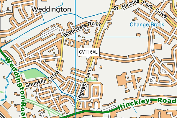 CV11 6AL map - OS VectorMap District (Ordnance Survey) CV11 6AL map - OS VectorMap District (Ordnance Survey)