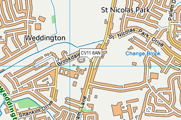 CV11 6AN map - OS VectorMap District (Ordnance Survey) CV11 6AN map - OS VectorMap District (Ordnance Survey)