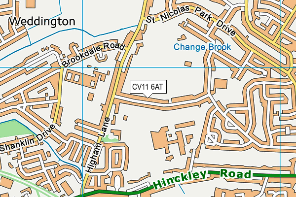CV11 6AT map - OS VectorMap District (Ordnance Survey) CV11 6AT map - OS VectorMap District (Ordnance Survey)