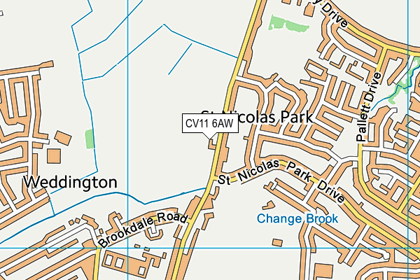 CV11 6AW map - OS VectorMap District (Ordnance Survey) CV11 6AW map - OS VectorMap District (Ordnance Survey)