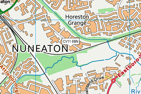 CV11 6BN map - OS VectorMap District (Ordnance Survey) CV11 6BN map - OS VectorMap District (Ordnance Survey)