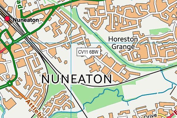 CV11 6BW map - OS VectorMap District (Ordnance Survey) CV11 6BW map - OS VectorMap District (Ordnance Survey)