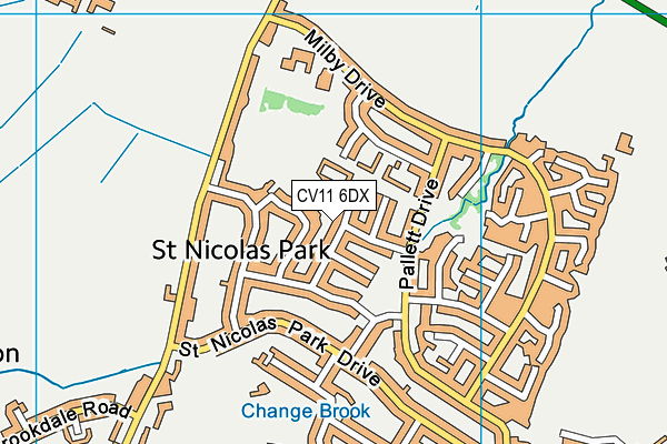 CV11 6DX map - OS VectorMap District (Ordnance Survey) CV11 6DX map - OS VectorMap District (Ordnance Survey)