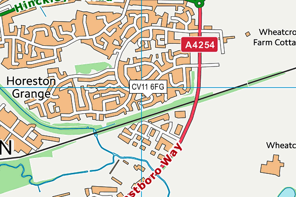 CV11 6FG map - OS VectorMap District (Ordnance Survey) CV11 6FG map - OS VectorMap District (Ordnance Survey)