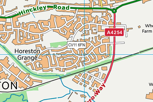 CV11 6FN map - OS VectorMap District (Ordnance Survey) CV11 6FN map - OS VectorMap District (Ordnance Survey)