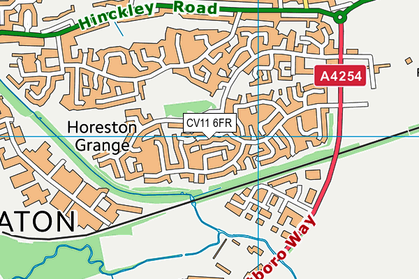 CV11 6FR map - OS VectorMap District (Ordnance Survey) CV11 6FR map - OS VectorMap District (Ordnance Survey)