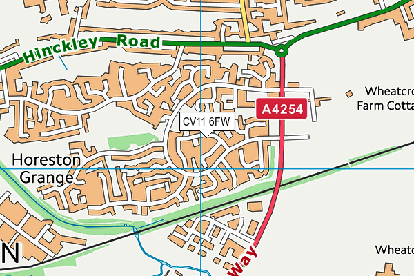 CV11 6FW map - OS VectorMap District (Ordnance Survey) CV11 6FW map - OS VectorMap District (Ordnance Survey)