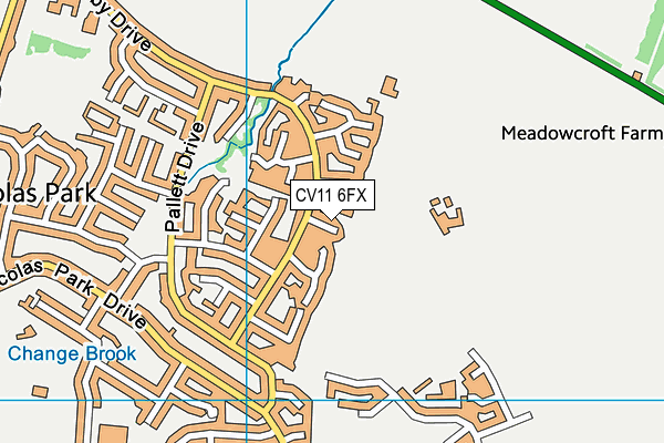 CV11 6FX map - OS VectorMap District (Ordnance Survey) CV11 6FX map - OS VectorMap District (Ordnance Survey)