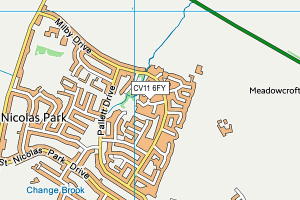 CV11 6FY map - OS VectorMap District (Ordnance Survey) CV11 6FY map - OS VectorMap District (Ordnance Survey)