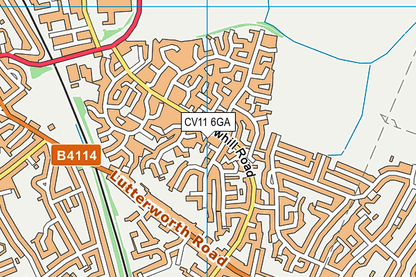 CV11 6GA map - OS VectorMap District (Ordnance Survey) CV11 6GA map - OS VectorMap District (Ordnance Survey)