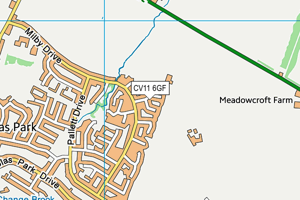 CV11 6GF map - OS VectorMap District (Ordnance Survey) CV11 6GF map - OS VectorMap District (Ordnance Survey)