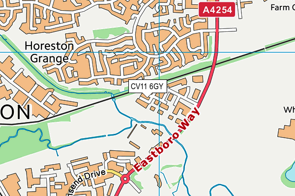 CV11 6GY map - OS VectorMap District (Ordnance Survey) CV11 6GY map - OS VectorMap District (Ordnance Survey)