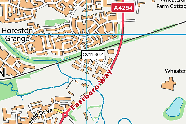 CV11 6GZ map - OS VectorMap District (Ordnance Survey) CV11 6GZ map - OS VectorMap District (Ordnance Survey)