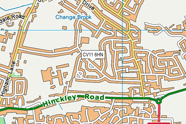 CV11 6HN map - OS VectorMap District (Ordnance Survey)