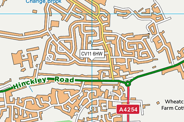 CV11 6HW map - OS VectorMap District (Ordnance Survey) CV11 6HW map - OS VectorMap District (Ordnance Survey)