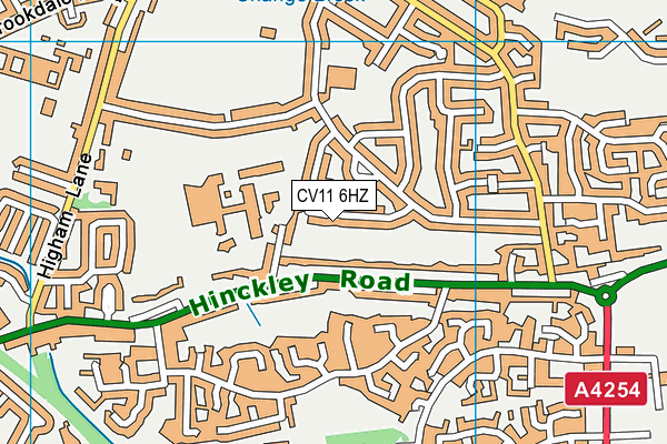 CV11 6HZ map - OS VectorMap District (Ordnance Survey) CV11 6HZ map - OS VectorMap District (Ordnance Survey)