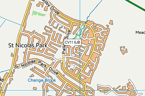 CV11 6JB map - OS VectorMap District (Ordnance Survey) CV11 6JB map - OS VectorMap District (Ordnance Survey)