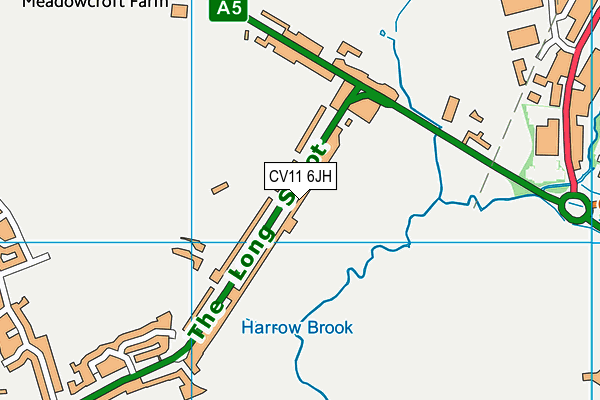 CV11 6JH map - OS VectorMap District (Ordnance Survey) CV11 6JH map - OS VectorMap District (Ordnance Survey)