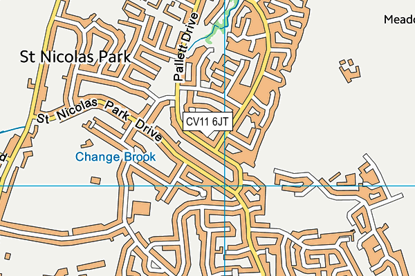 CV11 6JT map - OS VectorMap District (Ordnance Survey) CV11 6JT map - OS VectorMap District (Ordnance Survey)