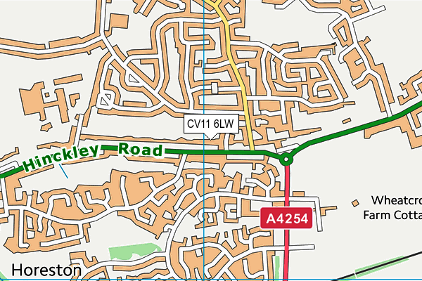 CV11 6LW map - OS VectorMap District (Ordnance Survey) CV11 6LW map - OS VectorMap District (Ordnance Survey)