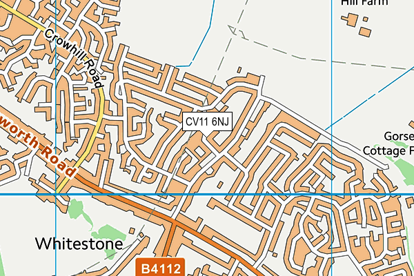 CV11 6NJ map - OS VectorMap District (Ordnance Survey) CV11 6NJ map - OS VectorMap District (Ordnance Survey)