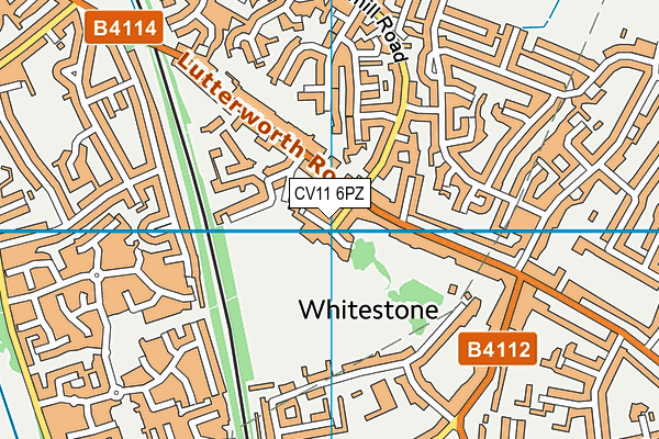 CV11 6PZ map - OS VectorMap District (Ordnance Survey) CV11 6PZ map - OS VectorMap District (Ordnance Survey)
