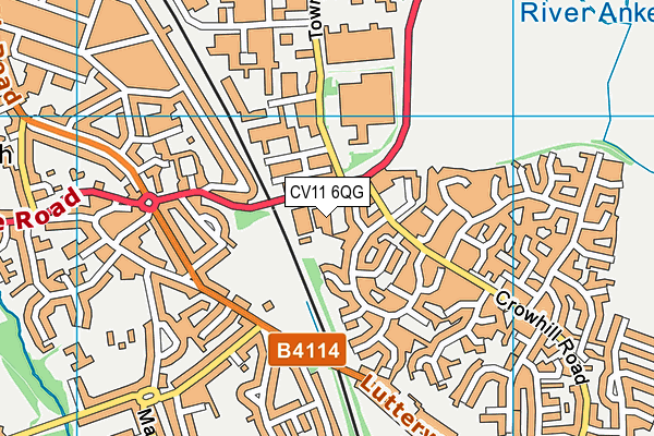 CV11 6QG map - OS VectorMap District (Ordnance Survey) CV11 6QG map - OS VectorMap District (Ordnance Survey)