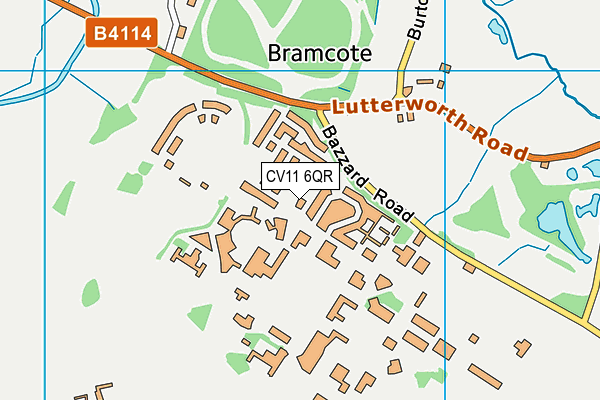 CV11 6QR map - OS VectorMap District (Ordnance Survey) CV11 6QR map - OS VectorMap District (Ordnance Survey)