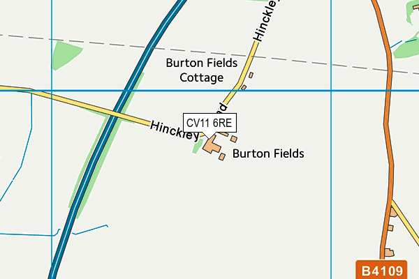 CV11 6RE map - OS VectorMap District (Ordnance Survey) CV11 6RE map - OS VectorMap District (Ordnance Survey)