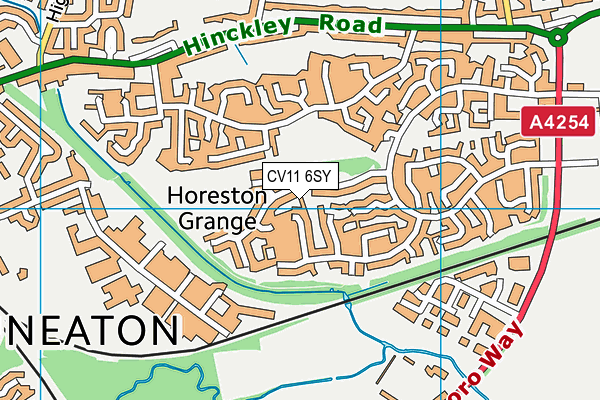 CV11 6SY map - OS VectorMap District (Ordnance Survey) CV11 6SY map - OS VectorMap District (Ordnance Survey)