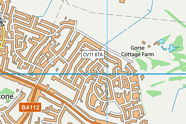 CV11 6TA map - OS VectorMap District (Ordnance Survey)