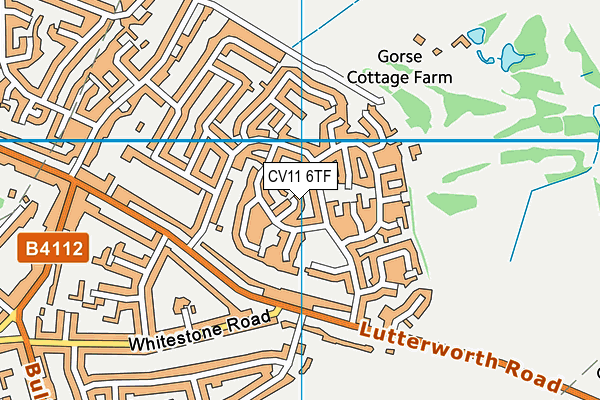CV11 6TF map - OS VectorMap District (Ordnance Survey) CV11 6TF map - OS VectorMap District (Ordnance Survey)