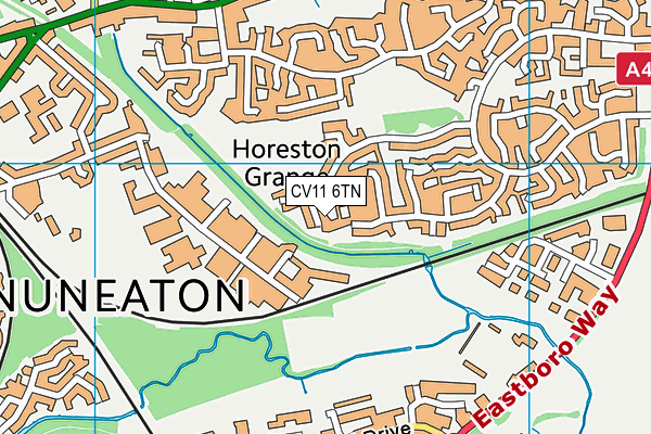 CV11 6TN map - OS VectorMap District (Ordnance Survey) CV11 6TN map - OS VectorMap District (Ordnance Survey)