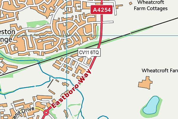 CV11 6TQ map - OS VectorMap District (Ordnance Survey) CV11 6TQ map - OS VectorMap District (Ordnance Survey)