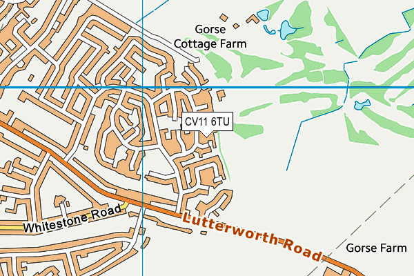 CV11 6TU map - OS VectorMap District (Ordnance Survey)