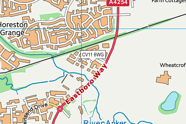 CV11 6WG map - OS VectorMap District (Ordnance Survey) CV11 6WG map - OS VectorMap District (Ordnance Survey)