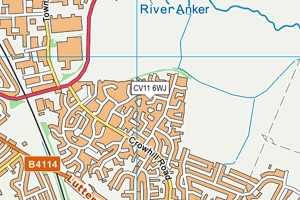 CV11 6WJ map - OS VectorMap District (Ordnance Survey) CV11 6WJ map - OS VectorMap District (Ordnance Survey)